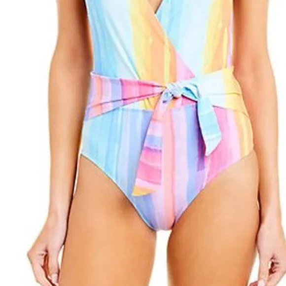 RACHEL Rachel Roy Wrap Front Swimsuit Small NWT - Picture 4 of 12